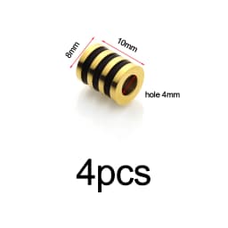 4-10pcs Stainless Steel Big Hole Beads Loose Spacer Beads For Diy Bracelets Jewelry Making Paracord Knife Lanyard Accessories