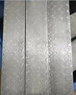 1piece Damascus Steel DIY Knife Making Material Rose Sandwich Pattern Steel Knife Blade Blank Has Been Heat Treatment