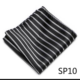 High Grade 2023 New Style Hot sale Silk Handkerchief Black Suit Accessories Solid Men Abraham Lincoln's birthday Pocket Square