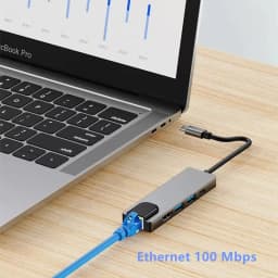 5 in 1 USB C Hub to 4K HDMI-compatible USB 3.0 2.0 Type C Charging RJ45 100M Splitter USB 3.0 5Gbps High Speed USB C HUB Adapter