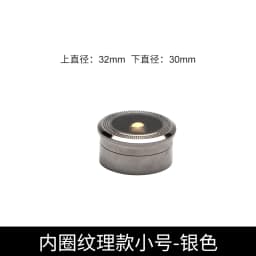Jewelry Storage Box Gemstone Box Metal Plating Transparent Round Rotating Surface Bare Stone Color Diamond Display Box