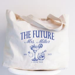 Personalized Future Mrs Tote Bag Custom Mrs Bag Engagement Bride Canvas Bag Bride To Be Bridesmaid Engagement Party Supplies