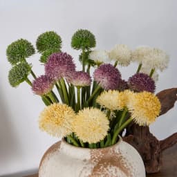 4/5pcs Artificial Flowers Plastic Onion Balls Bouquet Plant Home Decorative Simulation Dandelion Fake Flower Hotel Decoration