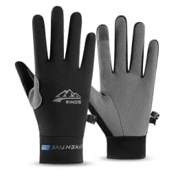 Summer Ice Silk Men Gloves Thin Light Sports Driving Fingerless Outdoors Fishing Women Cycling Run Non-Slip Touchscreen Gloves