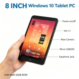 8 INCH T10 WINDOWS 10 Tablet PC 8GB DDR3 RAM 128GB ROM AR2 X5-Z8300 CPU 64-Bit Dual Cameras WIFI Quad Core