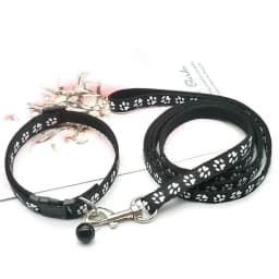 Dog Collar Leash Lead Nylon Adjustable Pet Leash Collar Dog Collar and Leash Set for Small Medium Large Dogs Puppy Pet Supplies