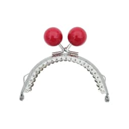 8.5/10.5cm Candy Color Beads Silver Metal Purse Frame Handle for Clutch Bag Handbag Accessories Making Kiss Clasp Lock