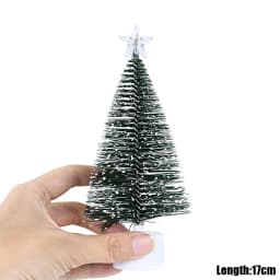 3/1pcs Luminous Christmas Tree Mini Desktop Ornaments Xmas Home Decoration New Year Christmas Party Gifts Supplies Random Color