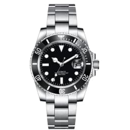 DIY Custom Automatic Watch Logo For Man High Quality NH35 Diving Mechanical Watches Sapphire Waterproof Ceramic Bezel 120 Click