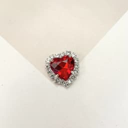 10PCS Heart Shaped Flatback Rhinestones Button Crystals Glass Jewelry Making Sewing On With Silver Bottom Stones For Clothes Diy