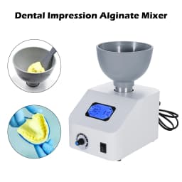 Dental Laboratory Alginate Mixer Machine - 300RPM Gypsum Blender for Impression/Printing Materials Blend