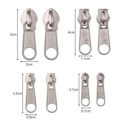 3# 5# 8# 10# Zipper Head Zipper Repair Kit Easy Fix Zipper Slider Head Puller Closure Universal Replacement Broken Wearable