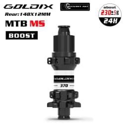GOLDIX M370 MTB Bike Hub 24H Straight Pull 6-Bolt Disc Brake 36T Ratchet Sealed Bearing Boost HG XD MS Freehub Thru Axle Hubset