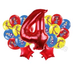 The Amazing Digitals Circus Digit 1-9 Balloons Kids Kawaii Birthday Decoration Baby Shower Gender Reveal Party Supplies Gift New