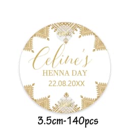 Custom Henna Water Bottle Labels Stickers Self Adhesive Candy Wrap Bridal Shower Decor Personalized Text