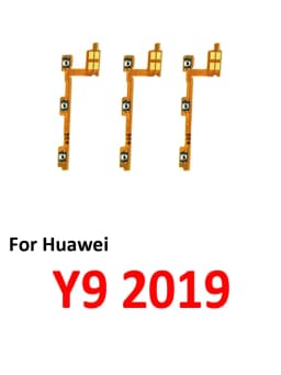 For Huawei Y9 2019 Phone New Power Volume Button On Off Up Down External Key Internal Flex Cable Parts Black Green Blue