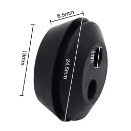 6Pcs Tank Fuel Seal Grommets Replacement Rubber Grommet 2-Hole Fuel Tank Strong Sealing Grommet For Garden Trimmer Brush Cutters