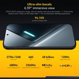 POCO X8 Pro 5G Global Version Dimensity 8500-Ultra 12GB 512GB 6500mAh 100W HyperCharge 6.59'' 1.5K 120Hz NFC Android Phone