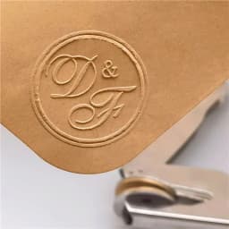 Customize Embossing Stamp Wedding Monogram Embosser Stamp, Personalized 2 Initials Embosser Stamp, Wedding Gift, Hand Held Embos