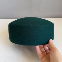 Retro Flight Attendant Ball Hat Women's 100% Wool Felt Beret Party Charming Hat Wedding Cocktail Party Medicine Box Hat