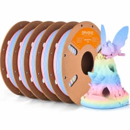 ERYONE 5KG Matte Rainbow PLA 3D Print Premium Filament, Macaron+Watercolor, PLA Matte Rainbow Filament Wholesale Big Sale