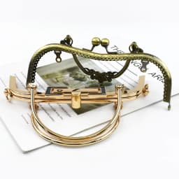 1Pc Metal Embossed Bag Handle Women's Handbag Frame Purse Kiss Clasp Lock Wallet Closure Bracket DIY Handmade Bags Accessories