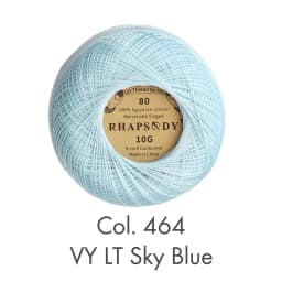 Rhapsody Premium Size 80 Cotton Crochet Thread 100% Egyptian Mercerized Singed 13 Colors 10G Tatting Needlepoint Bobbin Lace