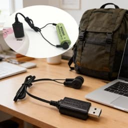 Universal Magnetic Lithium Battery Charger USB Charging Cable 3.7V 4.2V - Compact Portable Battery Charging Accessory