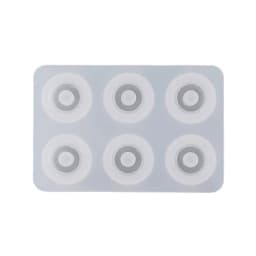 DIY Resin Bead Molds for Jewelry Silicone Molds with Hole Cabochon Gem Jewelry Making Epoxy Resin Molds for Earrings Pendant