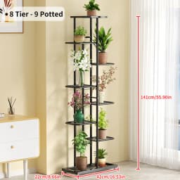 Flower Stand Rack Storage Shelf Iron Plant Holder Home Garden Flower Pot Organizer Living Room Balcony Storage Rack Shelves