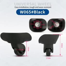 Hongsheng Suitcase Universal Wheel Trolley Case Wheel Accessories Password Travel Mute Universal Wheel Repair and Replacement