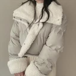 Korean Double-Sided Wear Lamb Fur Patchwork Down Cotton Jacket Women's Autumn Winter Fashion Short Big Lapel Student Bread Coat