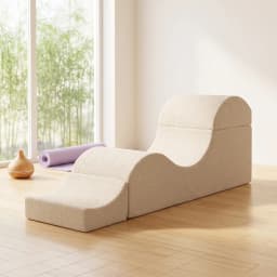 Multifunctional Convertible Lounge Chair, Reclining Sofa, Folding Bedside Bench, Suitable for yoga Relaxation in Bedroom