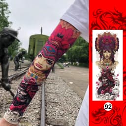 1 Pair Ice Silk Tattoo Arm Sleeves Long Summer Seamless Sun Protection Men Women Outdoor Gloves Drive Armguard
