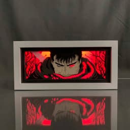 Anime Light Box Berserk Guts For Room Decor Led Night Light Manga Paper Carving Table Desk Lamp Gaming Lighting Gifts For Child