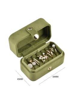 TAIMY Mini Plush Velvet Ring Jewelry Box Portable Travel Storage Case Free Support Custom Logo Service Jewelers Packaging Boxes