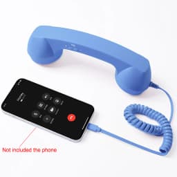 3.5mm/Type-C Retro Phone Handset, Radiation Proof Telephone Handset Cell Phone Receiver with Mic, for Cell Phones, Smartphone