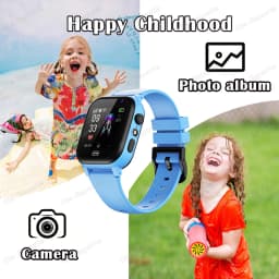 Children's Smartwatch Boy and Girl HD Call LED Flashlight SOS LBS Location Waterproof GPS Alarm Clock Step Count Smart Watch H10