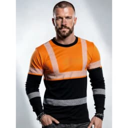 Men's Construction Workers Uniforms 3D Digital Printed Casual Round-Neck Long-Sleeved T-Shirt Comfortable T-Shirts Sportswear
