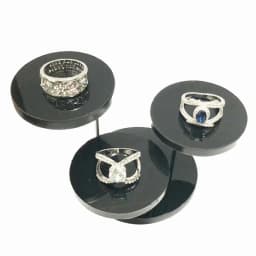 3 Layers Plastic Ring Jewelry Display Stand Multi-layer Round Rotating Earrings Stud Display Rack Jewelry Storage Organizer