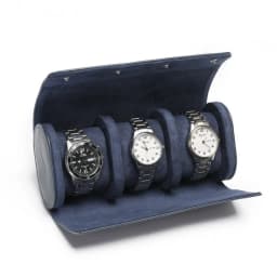 Luxury Crocodile Watch Storage Box Custom Name Travel 1 2 3 Slots Watches Roll Aligator PU Leather Brand Watch Display Case Bag