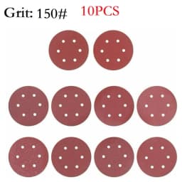 9inch Sandpaper 225mm 6 Hole Sanding Paper 40-2000grit Electric Wall Polisher Furniture Wood Products Grinding Polishing Metal