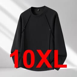 Spring Autumn Sweatshirts Men 10XL Plus Size Sweatshirt Fashion Casual Solid Color Sweatshirt Pullover Male