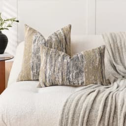 Jacquard Cushion Covers Chenille Striped Pillow Case Couch Home Textured Bed Pillowcases Accent Pillows Couch Home Decorative