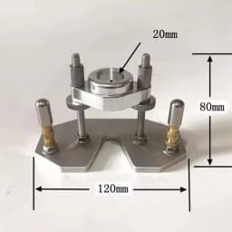 Engraving Auxiliary Bracket & Grooving Tool, Aircraft Aluminum Base with Stainless Steel Accessories for 20mm Machine