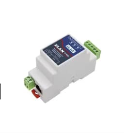 ZLAN 5143D Din Rail Serial RS485 to Ethernet TCP IP Server Ethernet Converter with Adaptor Optional