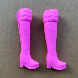 Original 1/6 Doll Long Boots White Black Red Silver Blue Colorful Doll Shoes DIY Doll Personality Decors