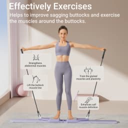 UMAY Multi‑Functional Detachable Split‑Style Abdominal Board, Split Abs Slide Roller with Simulated Ski Mode, Home Pilates Reformer with Knee Mat for Abdominal Leg Core Strength Training