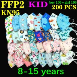KN95 Kid Mask 3-8 8-15 Years Old 5 Layers Cartoons FFP2 Masque Boys Girls Children Mascarillas CE Face Mask FPP2 Protective