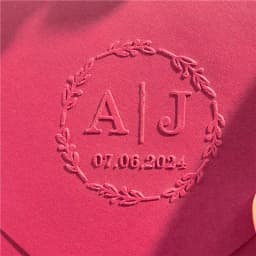 Customize Embossing Stamp Wedding Monogram Embosser Stamp, Personalized 2 Initials Embosser Stamp, Wedding Gift, Hand Held Embos